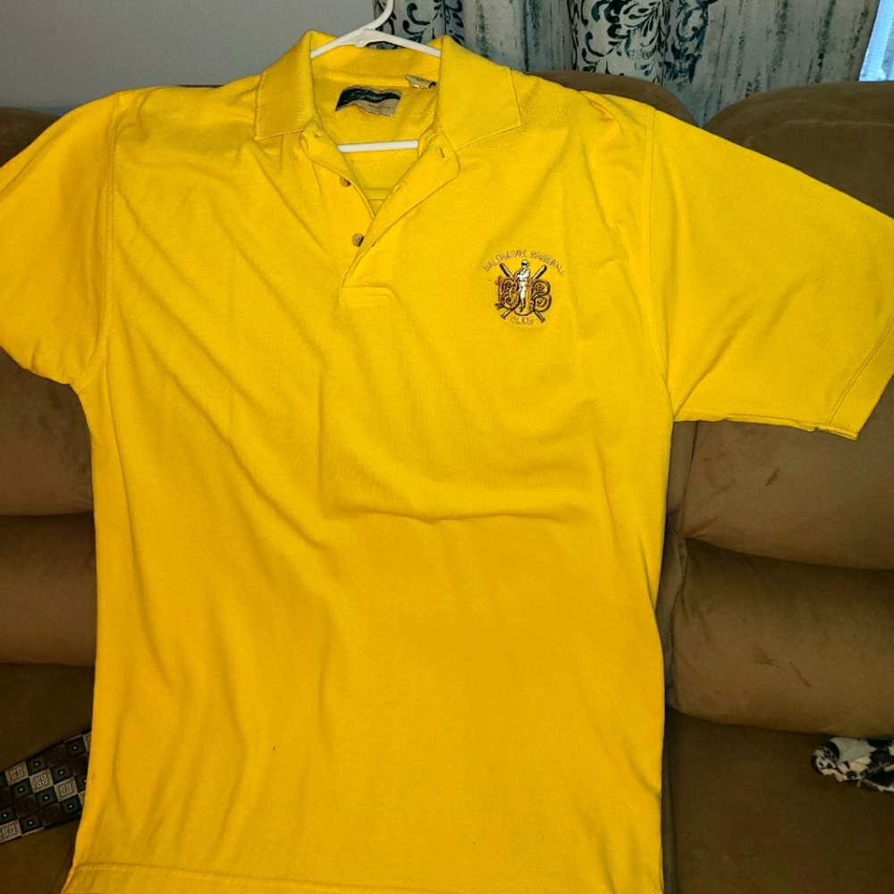 Yellow Baltimore Baseball Shirt